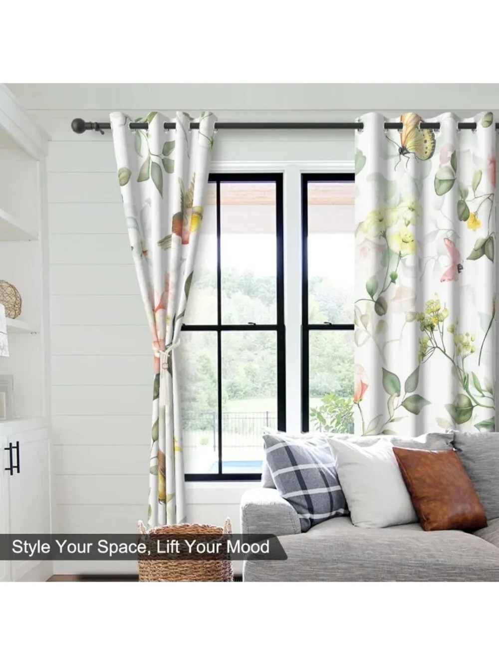 Floral Birds Blackout Curtains 84